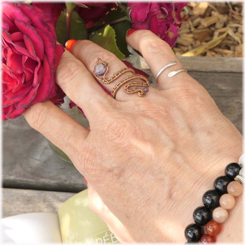 bague serpent fait main