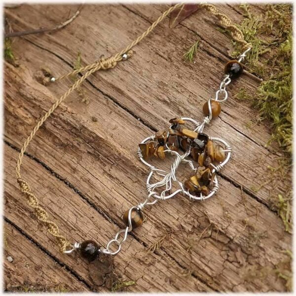 bracelet arbre de vie oeil de tigre