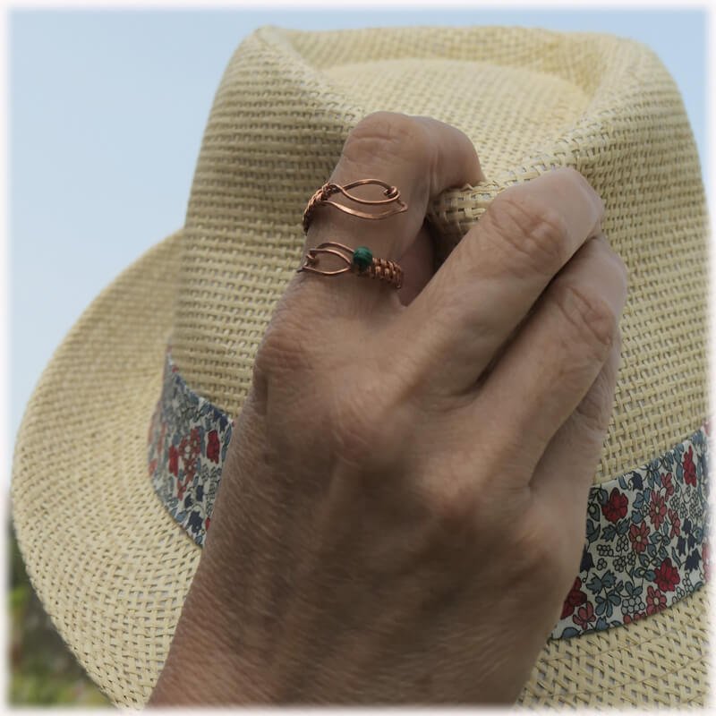 Bague ajustable wire wrapping
