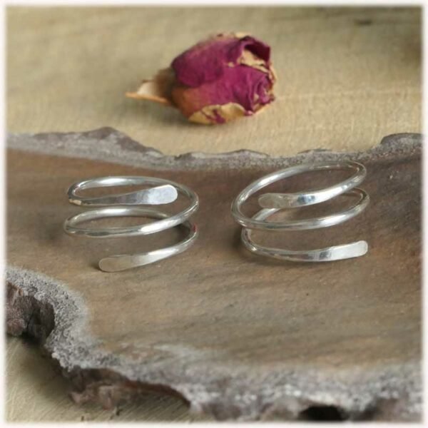 bague argent spirale