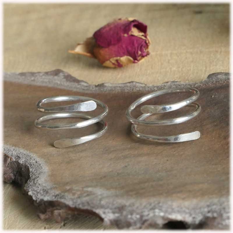 bague argent spirale