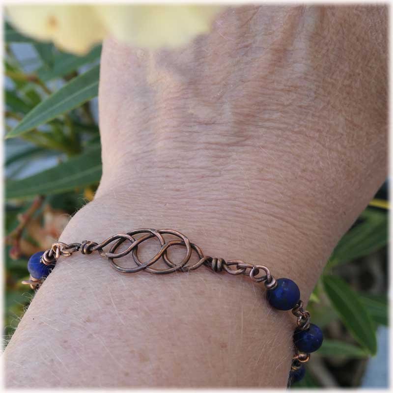 bracelet infini en pierre