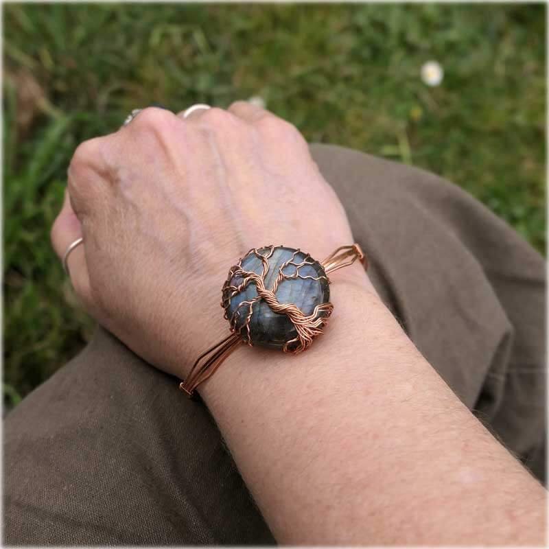 bracelet femme en labradorite