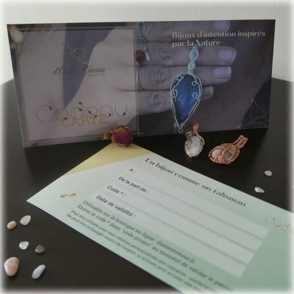 carte cadeau bijou a offrir