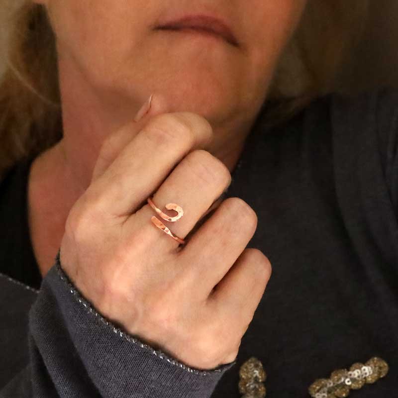 bijou de doigt cuivre
