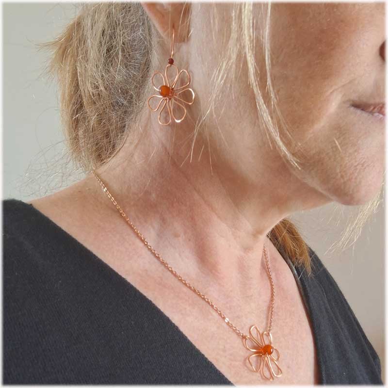 bijou en forme de fleur