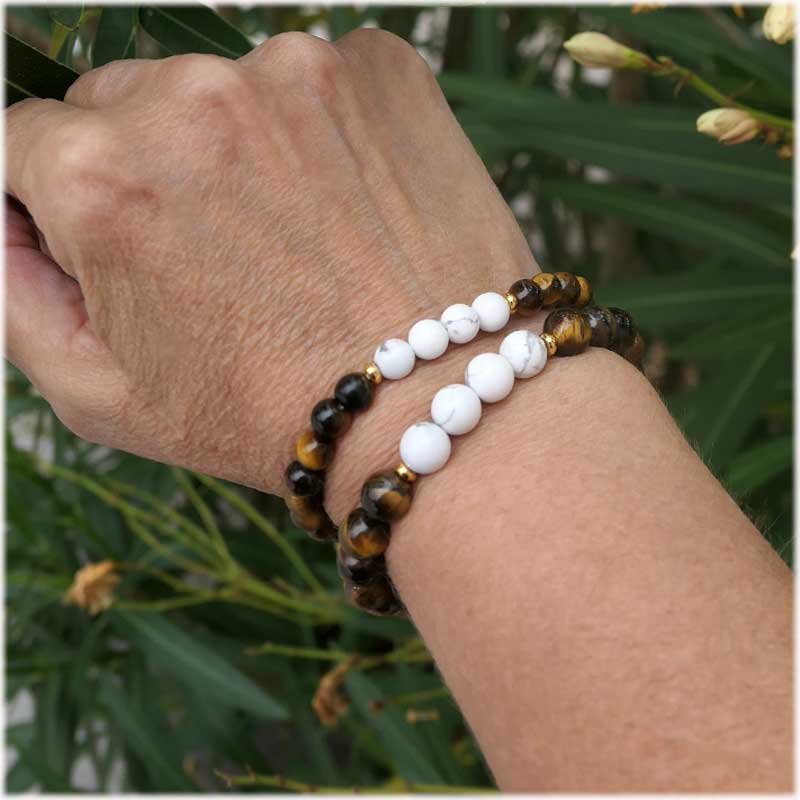 duo de bracelets en perles naturelles
